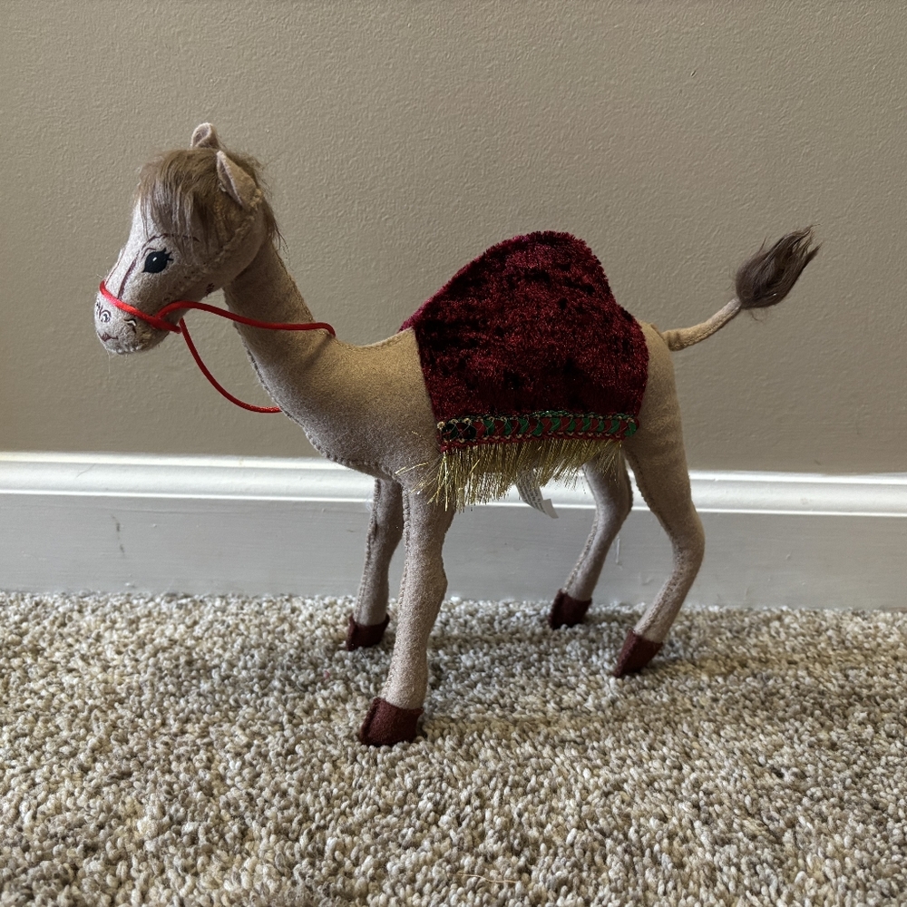 Rare Annalee 2009 Christmas Nativity Camel Felt Plush Doll